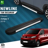 S-Dizayn Citroen Jumpy 3 Uzun Şase NewLine Aluminyum Yan Basamak 243 Cm 2016 Üzeri A+ Kalite thumbnail 1