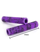 KENZE MTB Elcik Silikonlu Çift Renk Kaymaz Yapı 170 mm Bisiklet Elciği Kolay Kavrama Mor thumbnail 2