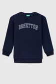 United Colors of Benetton Erkek Çocuk BNT-B23342 Sweatshirt Lacivert thumbnail 1