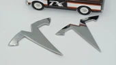 DK Tuning Tesla Model Y Logo Krom Metal Rozet Amblem Arma Seti thumbnail 5