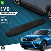 S-Dizayn Bmw X6 F16 Evo Siyah Yan Basamak 193 Cm 2014-2018 A+ Kalite thumbnail 1