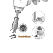 Manyetik Mıknatıslı 5 6 7 8 9 10 11 12 13 mm Somun Civata Adaptör Seti CRV Metal Matkap Uyumlu Uç - 5