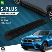 S-Dizayn Bmw X6 F16 S-Plus Siyah Yan Basamak 193 Cm Etekli 2014-2018 A+ Kalite thumbnail 1