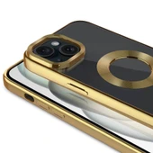 Apple iPhone 15 Kılıf Tek Kamera Çerçeveli Logo Gösteren Zore Omega Kapak thumbnail 3
