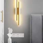 2 ADET Elektrikle Çalışır, 12 Watt , 3000 Kelvin Gün Işığı Led Aplik, İç Merkan Led Duvar Armatürü thumbnail 8