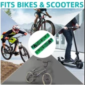 KENZE MTB Elcik Silikonlu Çift Renk Kaymaz Yapı 170 mm Bisiklet Elciği Kolay Kavrama Mor thumbnail 4