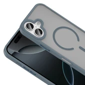 Apple iPhone 17 Kılıf M-safe Şarj Özellikli Mat Arka Yüzey Zore Sio Kapak - 9