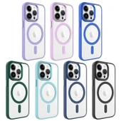 Apple iPhone 14 Pro Kılıf Wireless Şarj Özellikli Zore Krom M-safe Silikon Kapak - 8