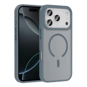 Apple iPhone 17 Pro Kılıf M-safe Şarj Özellikli Mat Arka Yüzey Zore Sio Kapak - 1
