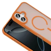 Apple iPhone 17 Kılıf M-safe Şarj Özellikli Mat Arka Yüzey Zore Sio Kapak - 8