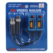 Powermaster PM-3893 8MP MAX 600 Metre HD-TVI/CVI/AHD/CVBS HD Video Balun - 3