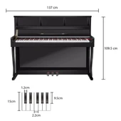 Jwin Sapphire SDP-650 Çekiç Aksiyonlu 88 Tuşlu Dijital Piyano - Siyah - 5