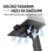 Powermaster PM-252D-J 13-32'' Amortisörlü Stand Çift Kol LCD-LED Gaming Monitör Laptop Tutucu Masa Askı Aparatı - 4