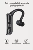 MY BLACK  Tekli 200mAh Dijital Ekranlı Bluetooth V5.3 Kulaklık - 2