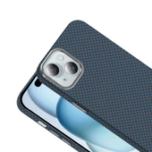 Apple iPhone 15 Kılıf M-safe Şarj Özellikli Karbon Fiber Görünümlü Zore Gros Kapak - 5