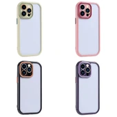 Apple iPhone 15 Pro Kılıf Kamera Korumalı Renkli Kenar ve Çerçeve Tasarımlı Zore Vitamin Kapak - 3