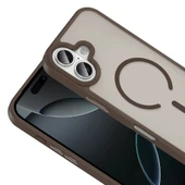 Apple iPhone 17 Kılıf M-safe Şarj Özellikli Mat Arka Yüzey Zore Sio Kapak - 10