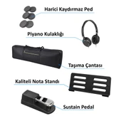 Jwin Sapphire SDP-112 Çekiç Aksiyonlu 88 Tuşlu Dijital Piyano Kulaklık Taşıma Çantası Hediyeli - 6