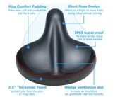 Bisiklet Yaylı Ve Silikon Sele Yumuşak Ve Rahat Bisiklet Koltuğu Elastomer Yaylı Bisiklet Selesi - 4