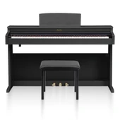 Jwin Sapphire SDP-380 Çekiç Aksiyonlu 88 Tuşlu Dijital Piyano + Tabure - Siyah - 1