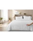 Nivora Çizgili Pamuk Saten Nevresim Takımı | Çift Kişilik Premium | 83 Tel Otel Serisi | King Size 220x230 - 3