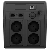 TESCOM LEO 1000VA 5/10 dk (2x12V 7AH Akü) Line Interactive UPS - 4