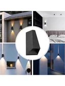 Elektrikle Çalışır, 6 Watt, 3200 Kelvin Sarı Işık Ledli İç Ve Dış Mekan Led Aplik, Çift Yönlü Aplik thumbnail 5