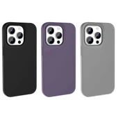 Apple iPhone 14 Pro Kılıf M-safe Şarj Özellikli Sıvı Teknolojili Silinebilir Sert Zore Kivi Kapak thumbnail 9