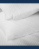 Nivora Çizgili Pamuk Saten Nevresim Takımı | Çift Kişilik Premium | 83 Tel Otel Serisi | King Size 220x230 - 8
