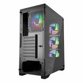 PowerBoost PB-PS6849B 650W 80+ Bronz USB 3.2 LED ATX Mid Tower Siyah Kasa thumbnail 5