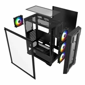 PowerBoost PB-PS6849B 650W 80+ Bronz USB 3.2 LED ATX Mid Tower Siyah Kasa thumbnail 7