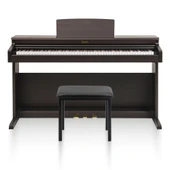 Jwin Sapphire SDP-400 Çekiç Aksiyonlu 88 Tuşlu Dijital Piyano + Tabure - Gül Ağacı - 1