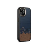 Apple iPhone 15 Kılıf M-safe Şarj Özellikli Karbon Fiber Görünümlü Zore Antina Kapak - 10