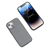 Apple iPhone 14 Kılıf M-safe Şarj Özellikli PU Deri Zore Adora Kapak - 7