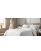 Nivora Çizgili Pamuk Saten Nevresim Takımı | Çift Kişilik Premium | 83 Tel Otel Serisi | King Size 220x230 - 9