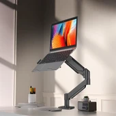 Powermaster PM-252-J 13-32'' Amortisörlü Tek Kol Gaming Monitör Ofis Laptop Notebook Tutucu Masa Stand Askı Aparatı - 5
