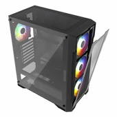 PowerBoost PB-PS6849B 650W 80+ Bronz USB 3.2 LED ATX Mid Tower Siyah Kasa thumbnail 6