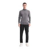 Slim Fit Pamuk Kumaş Basic Yarım Balıkçı Kazak thumbnail 3