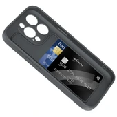 Apple iPhone 15 Pro Kılıf Kamera Korumalı Kartlık Hazneli Zore Vitra Kapak thumbnail 2