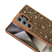 Galaxy S25 Ultra Kılıf Parlak Taşlı Tasarım Zore Pırlanta Kapak - 11