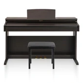 Jwin Sapphire SDP-400 Çekiç Aksiyonlu 88 Tuşlu Dijital Piyano + Tabure - Gül Ağacı - 2