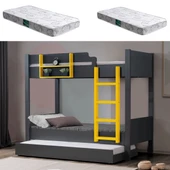 Ranza, Asya Ayrılabilir Yavrulu Ranza 2 Adet Comfort Yatak thumbnail 1