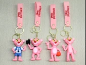 Pembe Panter Silikon Anahtarlık Alk4271 - 1