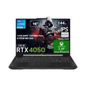 TUF Gaming F16 FX607VU-RL144-GAMING Intel Core 5 210H 16GB Ddr5 5200Mhz 512GB SSD RTX 4050 6GB (140W) 144Hz 16" IPS Panel WUXGA Freedos Taşınabilir Bilgisayar thumbnail 1