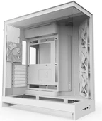 NZXT H9 Flow 2025 CM-H92FW-01 Dual-Chamber 4 Fanlı ATX Beyaz Bilgisayar Kasası thumbnail 1