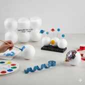 Brons 7 Cm Köpük Strafor Top 6 Adet BR-924 thumbnail 2