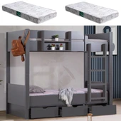 Ranza, Asya Ayrılabilir Çekmeceli Ranza 2 Adet Comfort Yatak thumbnail 9