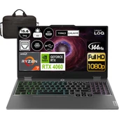 Loq 15ARP9 Ryzen 7 7435HS 8 GB Ram 2tb SSD RTX4060 15.6" Full Hd + Çanta Hediye thumbnail 1