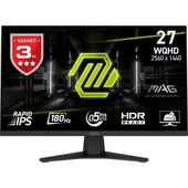 MSI 27" MAG 274QF WQHD FLAT RAPID IPS 180HZ  0.5MS (Min.) ADAPTIVE-SYNC GAMING MONİTÖR - 1
