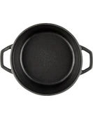 Hosse Demir Döküm 28 cm Kısa Tencere - Siyah (Hsykt-28-Syh) thumbnail 1